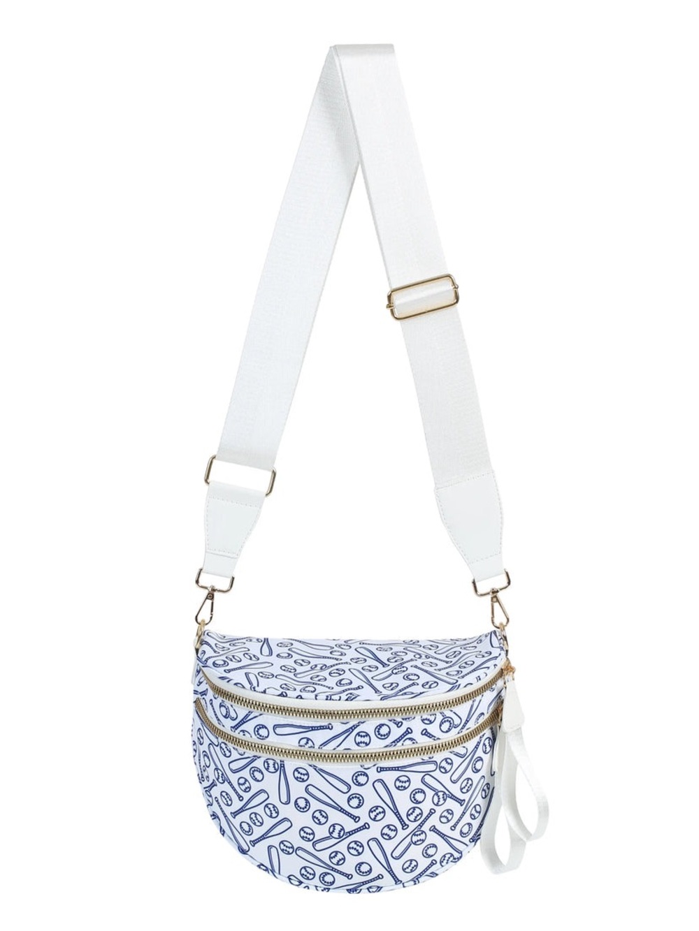 EMMAFY BUMBAG XLarge Crossbody Baseball Sports Carry-All Bag Tote NEW $69